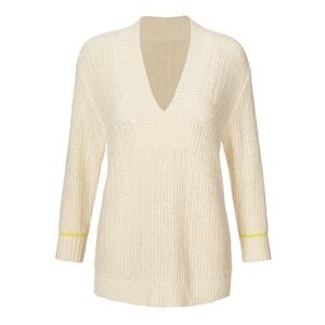 Cabi Croquet sweater like new worn one time Elegant Cream V-Neck Sweater